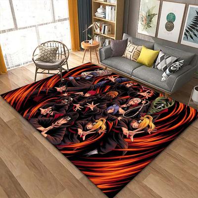 Naruto Kampfteppich Teppich für Wohnzimmer Schlafzimmer Zuhause Sofadekoration, Kinder spielen Rutschfeste Bodenmatte