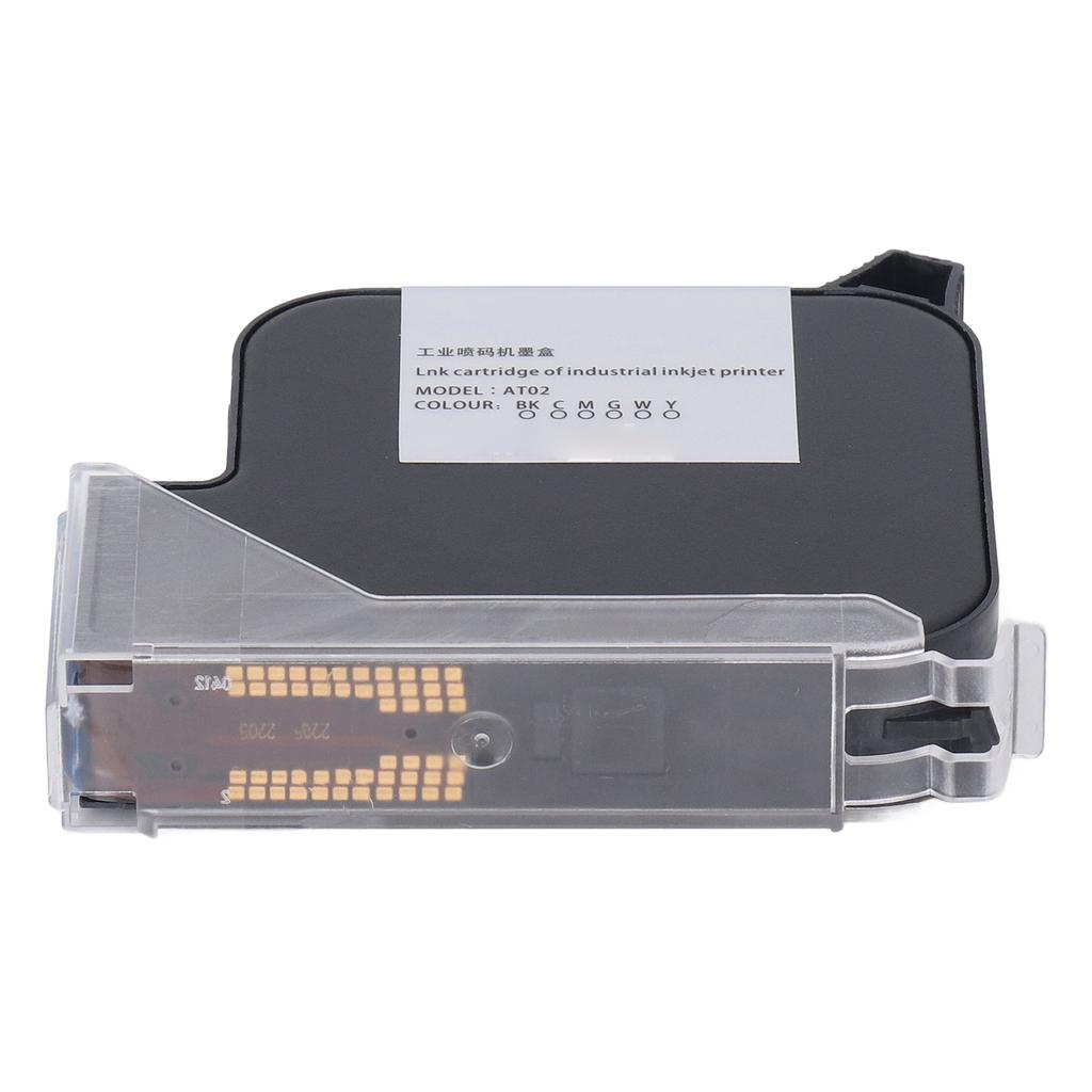Handheld Inkjet Printer Cartridge Quick Dry 25.4mm Black 42ml Coding Gun Cartridge Replacement