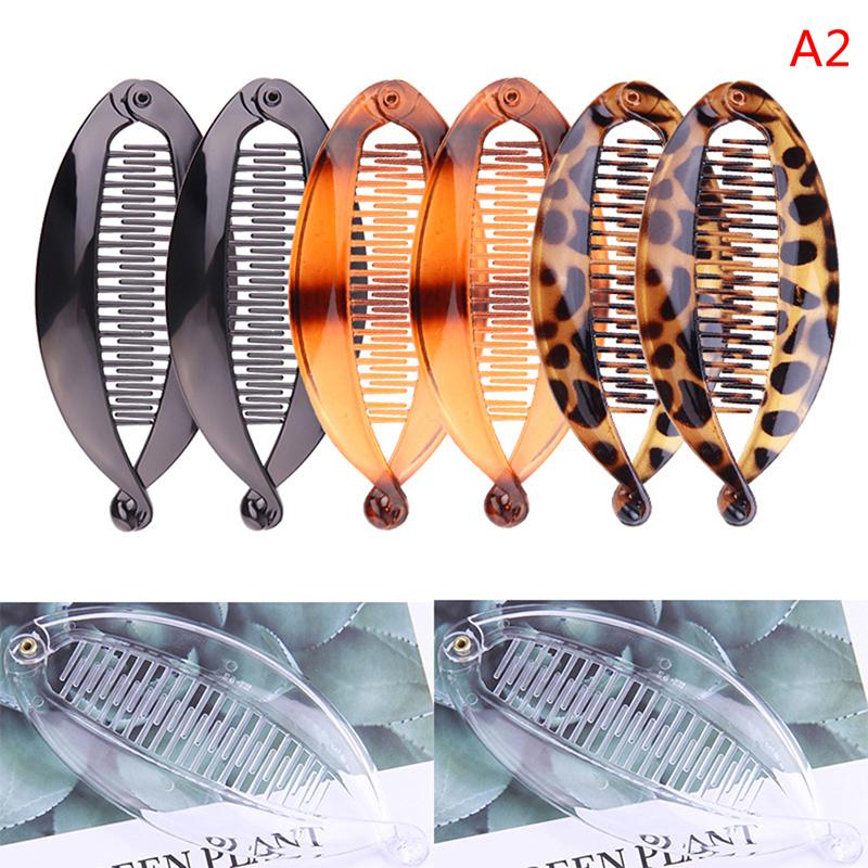 1Set Fish Shape Hair Claw Clips Banana Barrettes Hairpins Hair Jewelry For Women