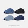 Denim Beret Men's Forward Cap Spring Autumn Peaked Cap