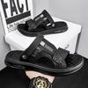 Sandals men's summer 2025 new casual stepping on shit beach soft-soled men's breathable two wear thick-soled cool slippers