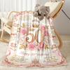 Vintage Milestone Birthday Blanket Soft Warm Cozy Perfect for Bedding Sofa Couch for All Seasons Modern Ideal Gift for Friends Family Couples Picnic