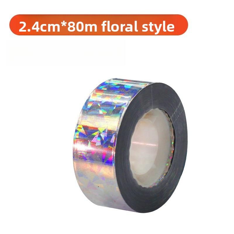 1Pcs 80M Double-Sided Reflective Bird Repellent Tape Holographic Scare Ribbon Laser Deterrent for Pigeon Fox Bird Control Garden