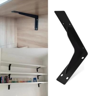 Heavy Duty Floating Shelf Brackets L Shaped Partition Support Frame  TV Cabinet