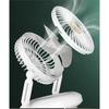Desktop USB Wall Hanging Fan Folding Remote Control Shaking Head Household Atmosphere Light Electric Fan Storage Kitchen&Bathroom