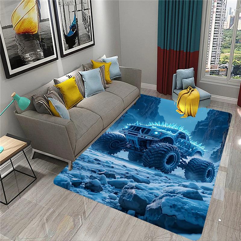 car Pattern Printed Rug suitable for game room computer room living room bedroom carpet Christmas gift Halloween gift
