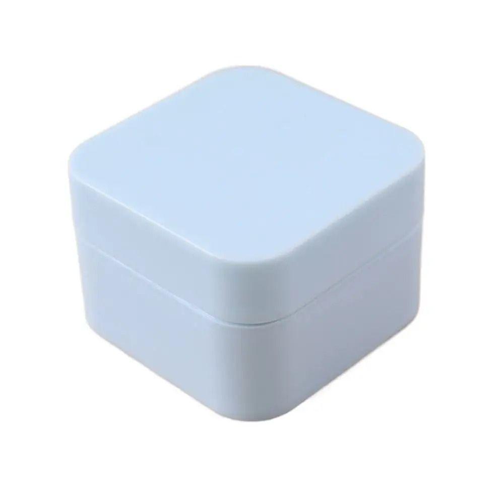 

Квадратная банка для крема для лица, портативные флаконы, косметический контейнер, дорожный инструмент для разделения light blue-30g