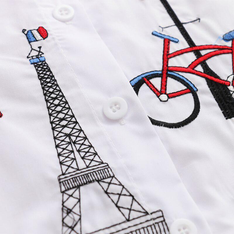 White Shirt Casual Wear Button Up Turn Down Collar Long Sleeve Cotton Women Blouse Tops Shirts