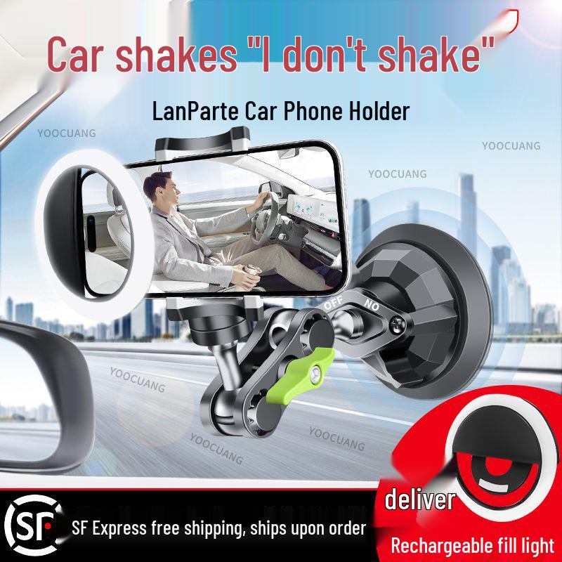 

Lampard Douyin Anti-Shake Universal Suction Cup Phone Mount for In-Car Shooting & Navigation Aluminum Stand