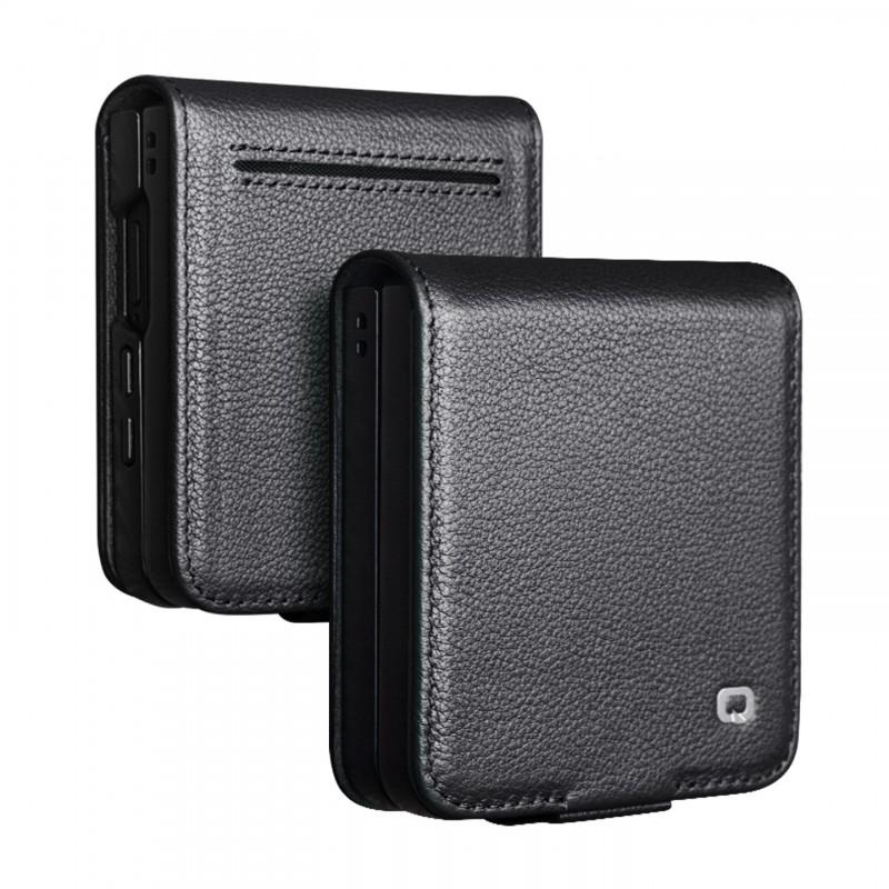 Leather Flip Case Galaxy Z Flip7 Full-Body Shockproof Protective Cover Foldable Phones