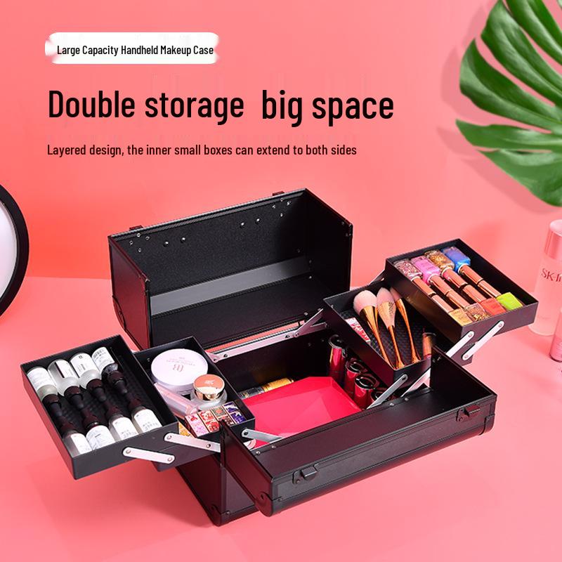 Geantă Profesională pentru Artiști de Machiaj cu Capacitate Mare: Perfect pentru Extensii de Gene, Manichiură, Tatuaj Sprâncene și Mai Mult