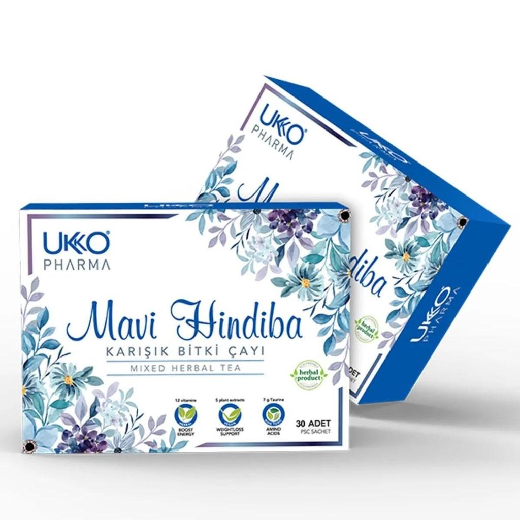 Blue Dandelion Herbal Tea - 30 Sachets, Boost Energy, Weight Loss & Vitality Support