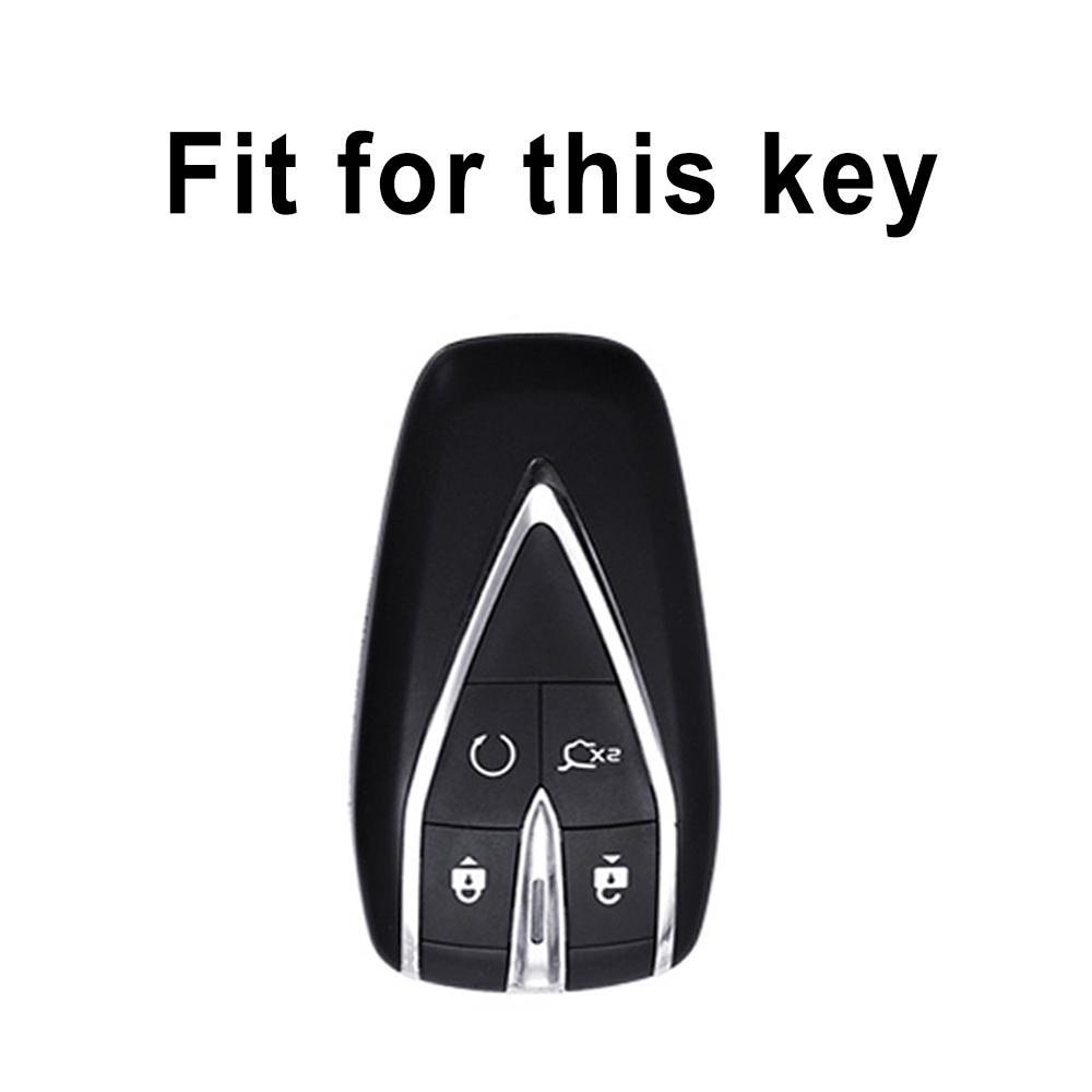4 Buttons Gun Grey TPU Shell Fob Holder Car Key Remote Fob Cover for Changan CS35 PLUS CS55 PLUS CS75 PLUS 2019 Accessories