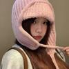 Women's Earring Weaving Trooper Strap Chin Cap