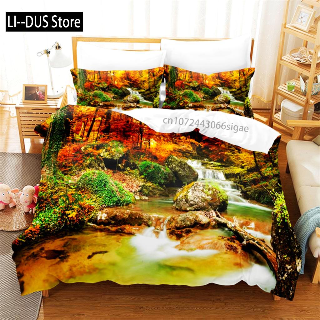 Dense Forest Bedding Set Duvet Cover Set 3d Bedding Digital Printing Queen Size Bedding Set Fashion Design