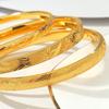 Vietnamese Heritage Bracelet with Seven-Colored Clouds and Heart Sutra, Gold-Plated Copper