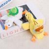 Plush Duck Keychain With Pullopen Lobster And Animal Design For Kids Gift