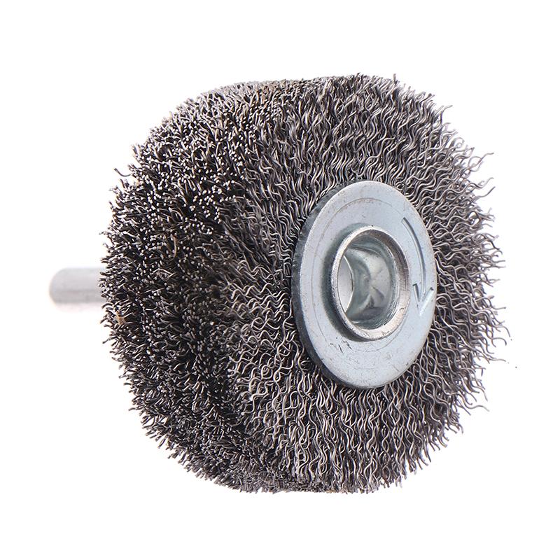 For Metal Rust Removal, Edge Grinding, Deburring Professional Stainless Steel Wire Brush Wheel 2" 50mm - Rotary Polishing Tool