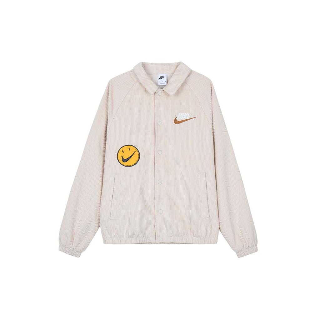 Nike Embroidered Logo Casual Long Sleeve Jacket Men Jackets Light-Redwood-Brown FZ5737-104
