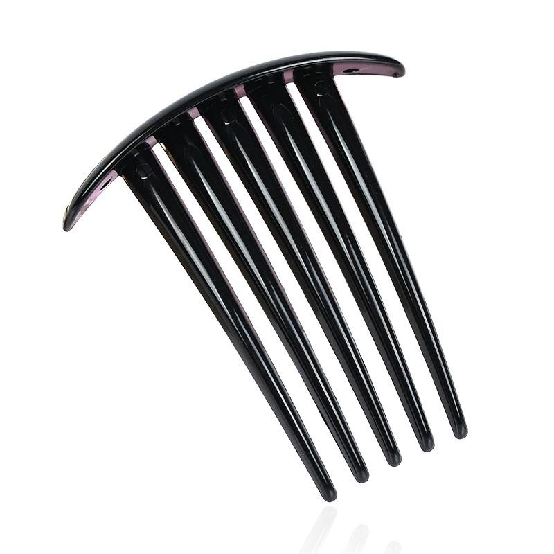 Hair CombHair AccessoryAccessory Material Plastic CombBlack Coffee Five-toothed Hair Comb