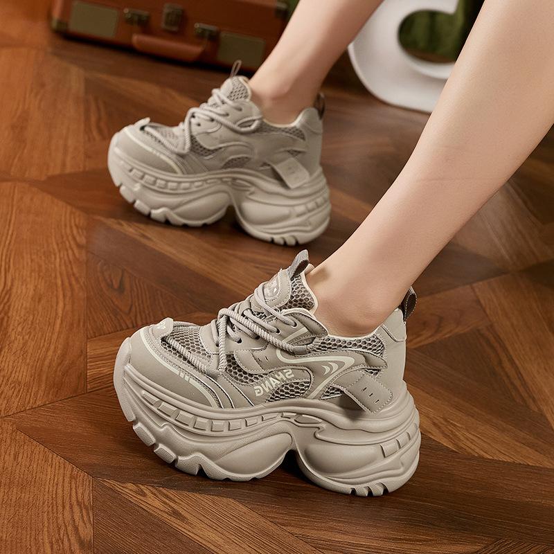 European Station Dad Shoes Women's 2025 Autumn and Winter New Versatile Casual Sneakers Small Thick-soled Women's Shoes