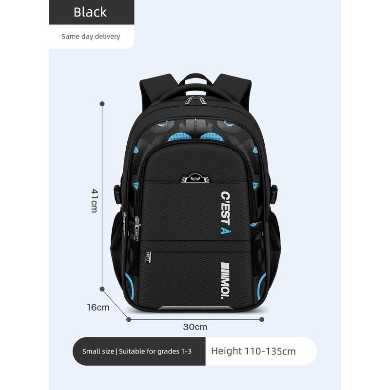 

Boy Schoolbag Primary School Student Three to Six Children s Spine Protection Grade One Junior High School Two Boy Four Or Five Burden Reduction Small size black (for grades 1-3)
