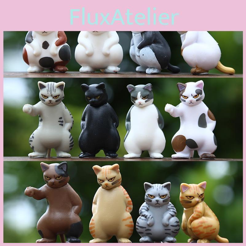 Action Cat Social Figure Cartoon Model Toy Decoration Doll Kid Ornament Gifts