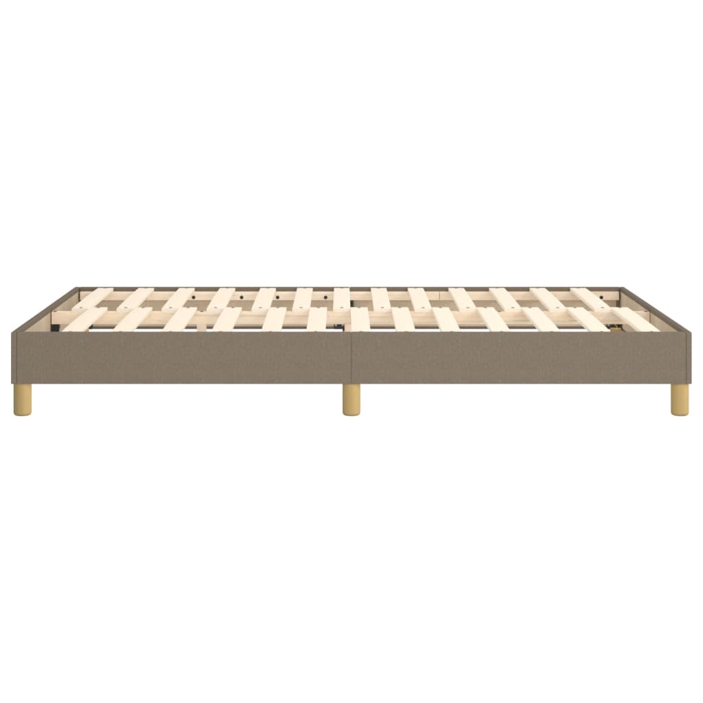 Box Spring Bed Frame Taupe 120 x 200 cm Fabric