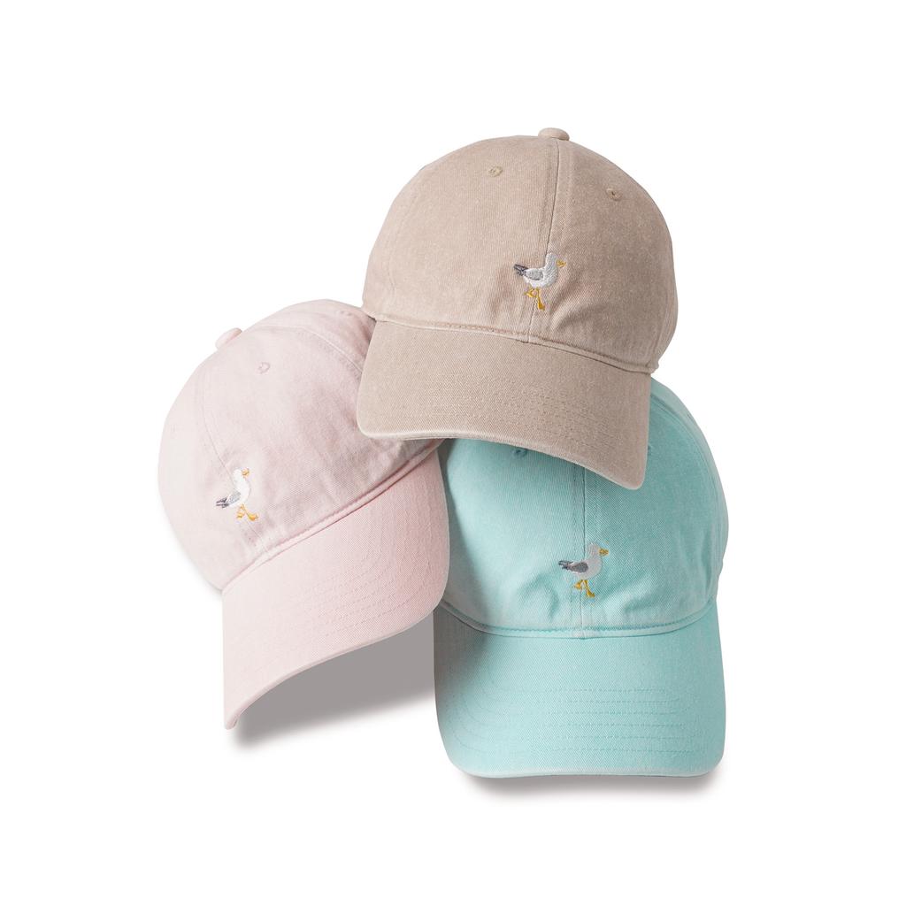 Bancheu South Seagull Washed Cotton Cap - Pink