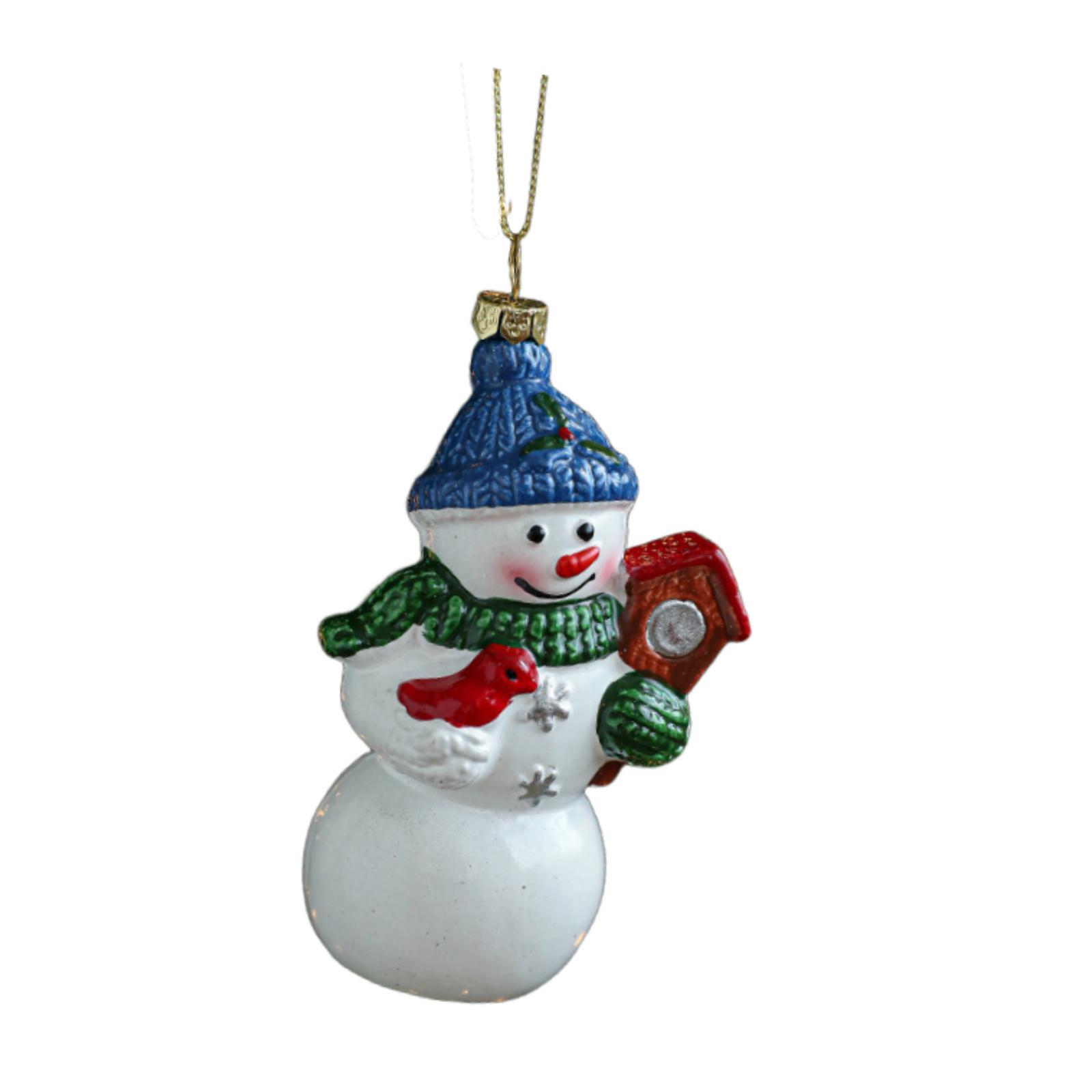 

Christmas Snowman Ornament with Rope Centerpiece Xmas Tree Hanging Decoration Pendant for Wall Festival Door Car Housewarming