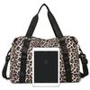 Large Capacity Women's Sports Fitness Bag Leopard Print Design Weekender Overnight Bag Portable Business Travel Bag