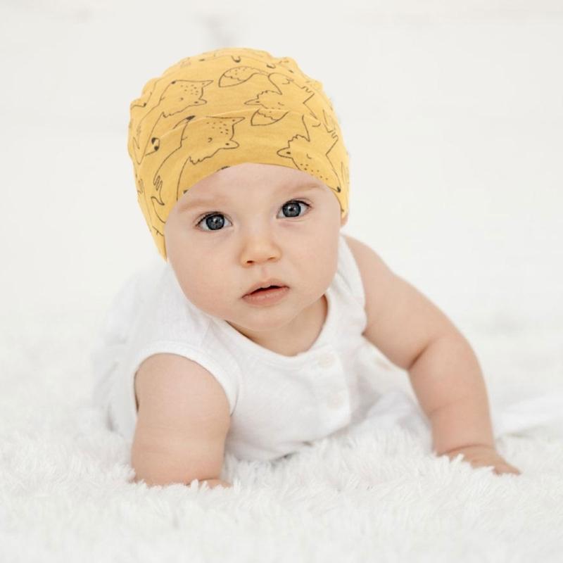 Set da 3 Pezzi Cappellino Guanti Calzini in Cotone per Neonato Anti Graffi Protezione Completa Manopole Copripiedi Accessori per Neonati