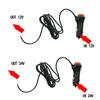 Adattatore Cavo Spina di Alimentazione Presa Universale per Moto Camion Auto Maschio Accendisigari con Pulsante Interruttore Integrato 12V-24V 5A