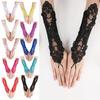 Pailletten Brauthandschuhe Spitze Stickerei Performance-Handschuhe Damen-Spitzenhandschuhe Damen-Accessoires