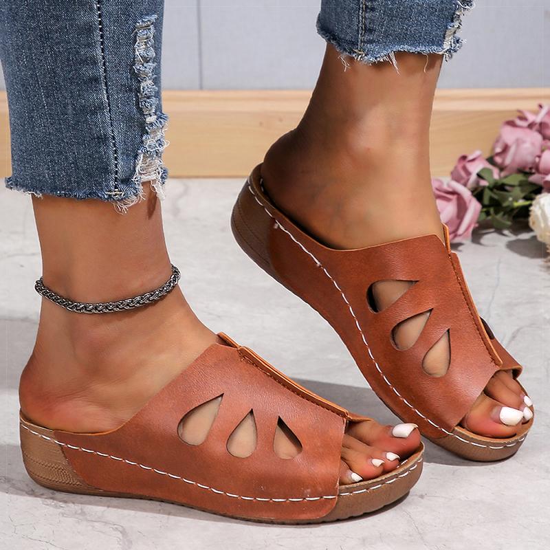 

мода Женские босоножки на танкетке Босоножки Летняя обувь Женские тапочки Босоножки на каблуке Удобная обувь на танкетке Женская летняя обувь 36 коричневый