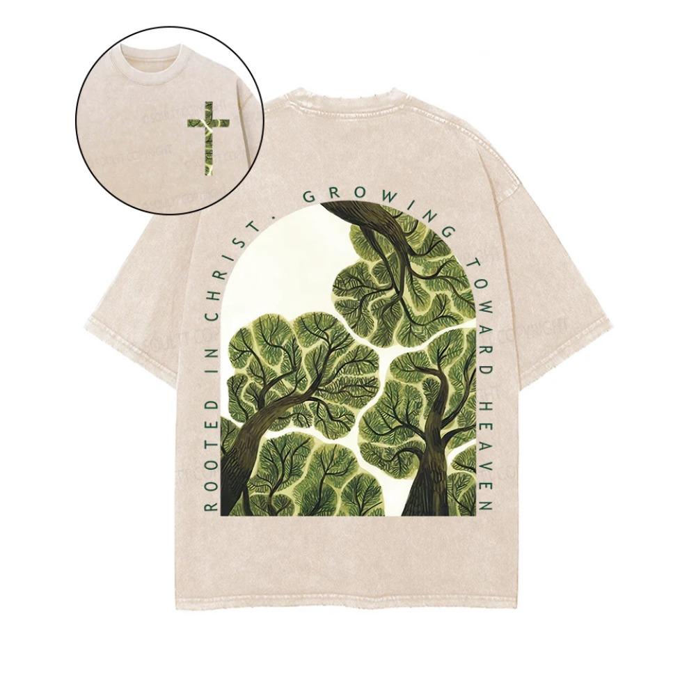 Trendy Art Printed T-shirt Summer Short Sleeve Pure Cotton Tshirt Vintage Y2k Washed Oversized Tees Clothing