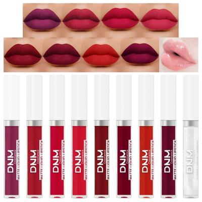 Lápiz labial ligero y duradero de terciopelo resistente al agua con efecto mate antiadherente para labios naturales para belleza