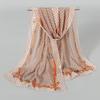 Spring and autumn new chiffon silk scarf, quality printing popular peacock silk scarf scarf source