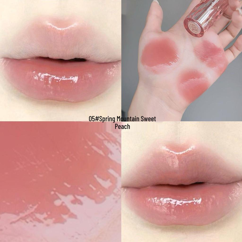 Gegebear Water Gloss: Moisturizing, Long-Lasting, Transfer-Resistant Lip Shine.