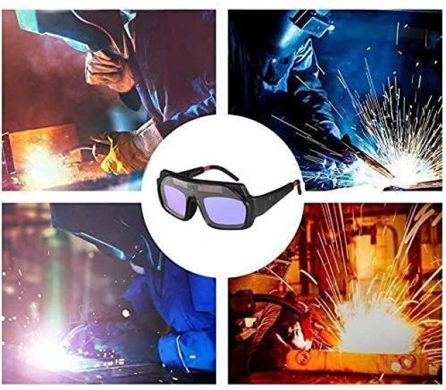 JUTOSU Spawalnicze Spawalnicze Spawalnicze Okulary Ochronne z Maską Spawalniczą i Solarnym Ładowaniem Spawalnicze Spawalnicze W Pełni Pyłoszczelne Praca Łatwa do Automatyczna