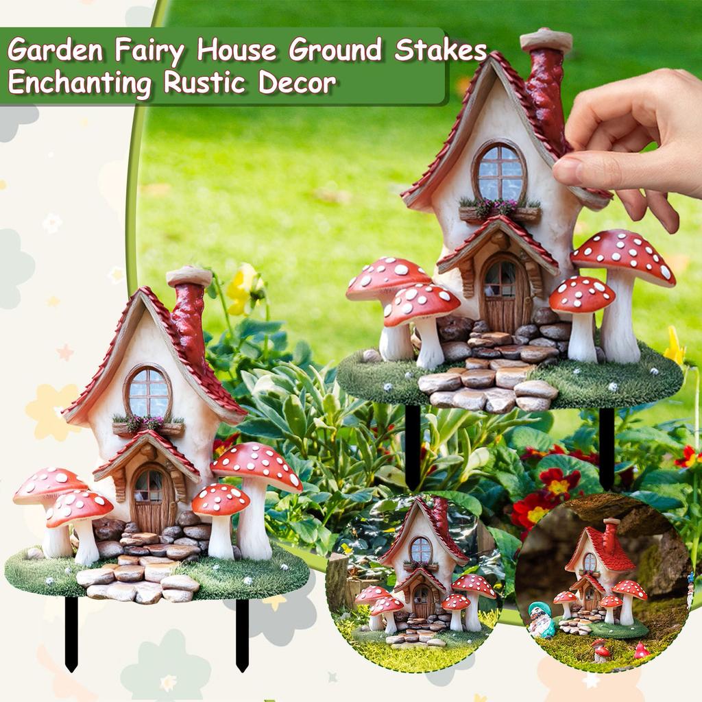 PVC Garden Card Insertion Creative Forest Garden Decoration Ground Insertion Rural Atmosphere Decoration Plugin