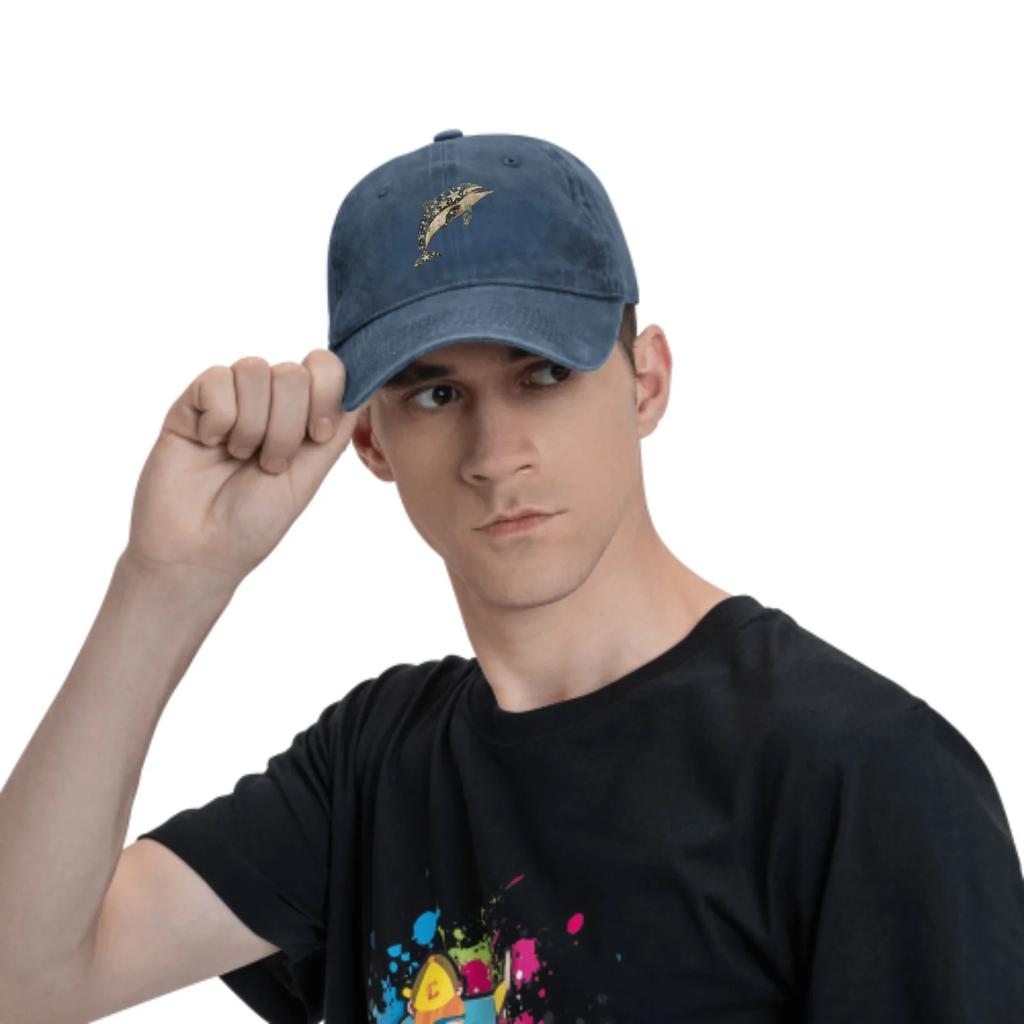 Star Dolphin Summer Classic Fashion Men Trucker Hat Cotton Breathable Women Cowboy Cap Outdoor Leisure Basketball Caps