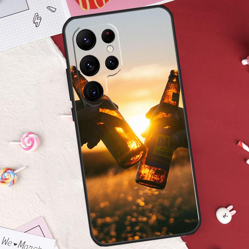 Beers Alcohol Summer Bubble Case For Samsung Galaxy S24 FE S20 FE S21 S22 S23 S25 S26 Ultra S10 Plus S25 FE Cover Shell