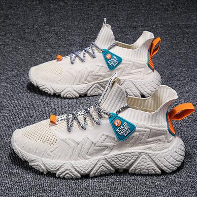 New Men's Shoes Trendy Men's Casual Breathable Platform Trendy Shoes Sports Fly-woven Coconut Men's Shoes