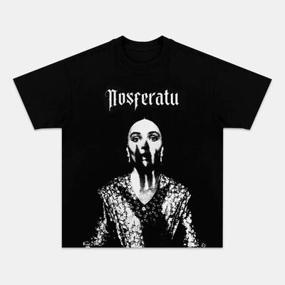 Nosferatu Classic Vampire Movie Graphic T-Shirt Men Women Horror Cult Film Casual Cotton Street