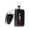 Leather Carbon Fiber Car Key Chain Holder Case Cover Bag For Dongfeng DFM AX7 H30 S30 DFSK SX5 SX6 AX4 P11 Auto Accessories