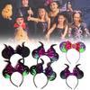 Adorable Halloween Themed Mickey Ghost Headband With Cute Bow For Kids Parties