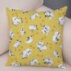 Cute Animal Pattern Cushion Cover Cartoon Friends Monkey Penguin Zebra Donkey Design Soft Square Pillow Home Decor Gift xcm