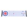 Tabletop Curling Game Interactive Large Mat Compact Roll Up Curling Family Game for Home Outdoor Fun