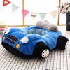 Children's Cartoon Car Plush Sofa Chair - Anti-Fall Learning Seat & Toy for Birthday Gift